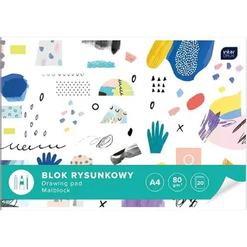 Blok na kreslení A3, 20 listů, bílý, Interdruk