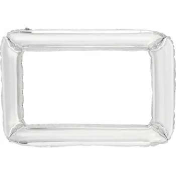 Balónek Fóliový balónek stříbrný Rámeček 72x87 cm Narozeniny