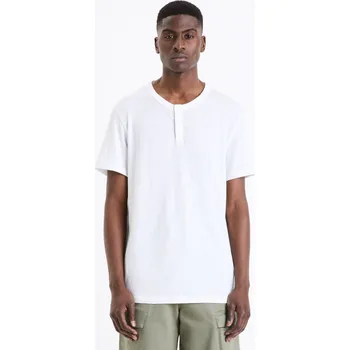 Celio Tričko henley Geliney - Pánské Celio bílá 2727468