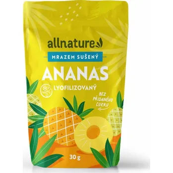 Sušené ovoce Allnature Ananas sušený mrazem kousky 30g