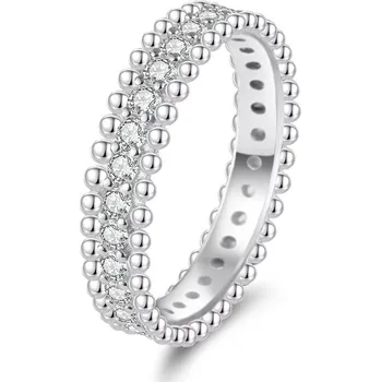 Prsten Stříbrný prsten s čirými zirkony AGT-R17W Agato / Obvod: 60 mm - 60 mm