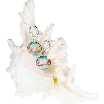 Náušnice Něžné náušnice Sweet Childhood z perel Lampglas s ryzím stříbrem EP22 Lampglas