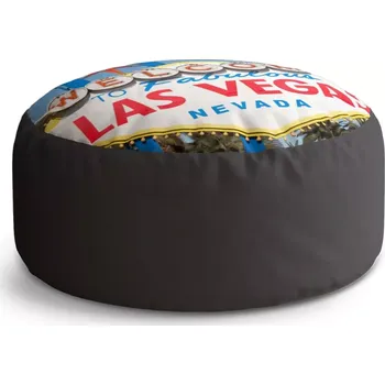 Taburet Sablio Taburet Circle Welcome to Las Vegas: 38x48 cm