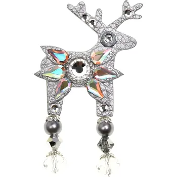 Brož Velký stříbrný jelínek Chantal Deers