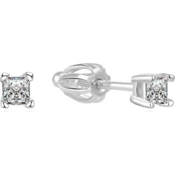 Náušnice Minimalistické stříbrné náušnice pecky AGUP1683S Beneto