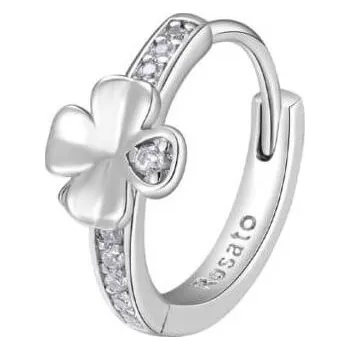 Náušnice Stříbrná single náušnice Čtyřlístek Storie RZO059R Rosato