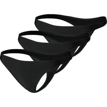 Kalhotky GoldBee Neviditelné Tanga Black 3 Pack Barva: Black, Velikost: 3XL