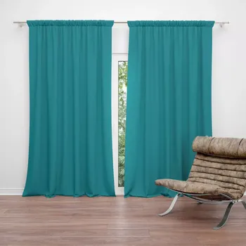 Závěs Sablio Závěs Zelenomodrá: 2ks 140x250cm