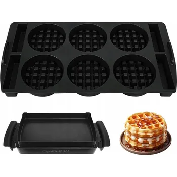 Nádoba na pečení Silikonová forma na vafle, gofry. Vložka pro Tefal OptiGrill XL a Elite XL