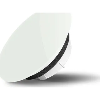 Ventil Air Design Glass Skleněný ventil Air Design kruhový 9010 WHITE SOFT - SKLO LESK 9010 White Soft 125 mm