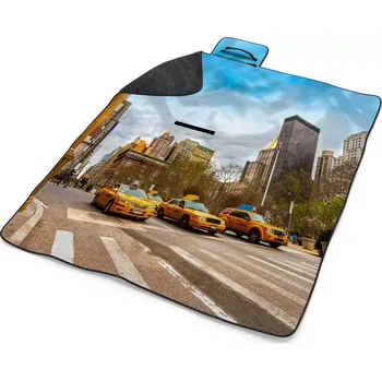 deka Sablio Plážová deka Žluté taxiky 2: 200x140 cm