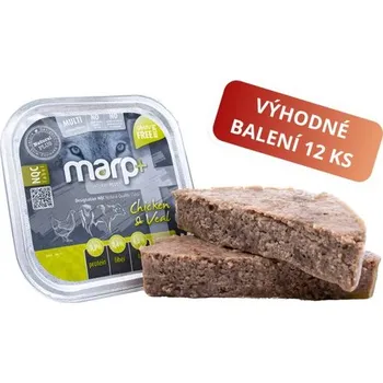 Krmivo pro psa Marp Natural Plus vanička pro psy s kuřetem a telecím 12x150g