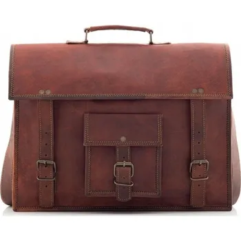 Kabelka Belveder Kožená taška do práce na notebook 15,6" Retro Kabelka Přes Rameno BH72