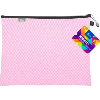 Obálka OBÁLKA S KOVOVÝM ZIPEM B5 RŮŽOVÁ BT608-R