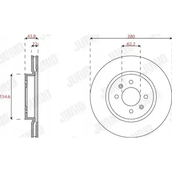 Brzdový kotouč Brzdový kotouč Jurid 563316JC