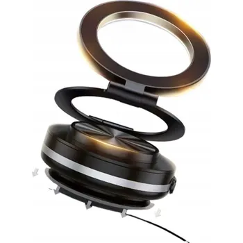 Držák do auta Magnetický držák telefonu do auta s otočením o 360 stupňů, černý