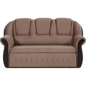 Pohovka Trojmístná rozkládací pohovka s úložným prostorem Lord - Hnědá - Monolit 09