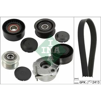 Sada žebrovaných klínových řemenů Schaeffler INA 529 0484 20