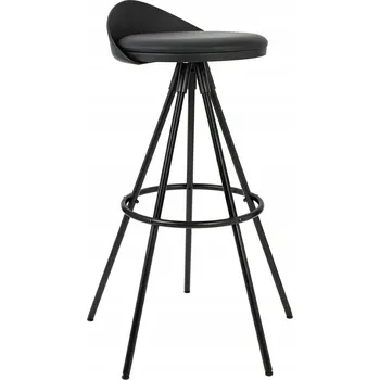 Barová židle Barová Židle King Home , černá, 86 cm, umělá kůže