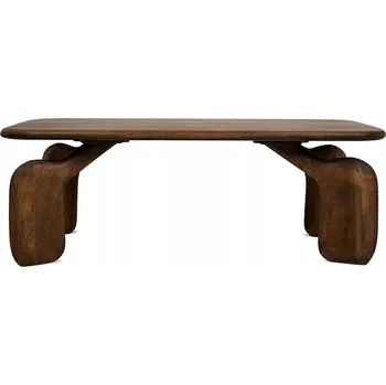 Konferenční stolek Kávový stolek King Home obdélníkový 120 x 60 x 49 Cm odstíny hnědé