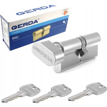 Vložka do dveří GERDA WK-E1 cylindrická vložka s knoflíkem, nikl, 30/35G