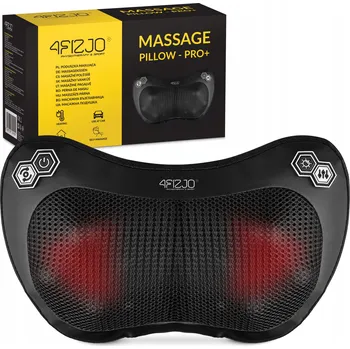 Masážní přístroj Polštář pro krk a krk, masážní přístroj Shiatsu PRO+ 4FIZJO, černý