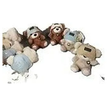 plyšák Brelok pluszowy miś w czapce MIX