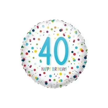 Balónek Fóliový balónek Čtyřicítka 40. narozeniny - 43 cm