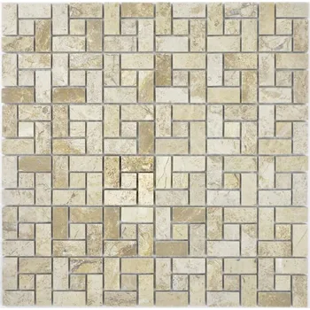 Obklad Mozaika WzorcowniaStudio 30,5 x 30,5 cm – odstíny hnědé a béžové