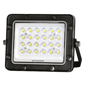 Dekorativní svítidlo Optonica LED SMD FLOODLIGHT černé 20W 100lm/W AC180-265V 90° IP65 6000K, Studená bílá - 30cm CABLE