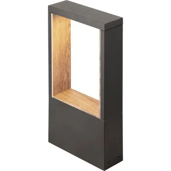 Venkovní osvětlení BIG WHITE (SLV) FLATT II 36 volně stojící svítidlo, PHASE, 2700 K, IP65, čtvercové, antracit / hnědá 1010103