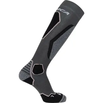 Dámské ponožky Dámské lyžařské podkolenky Nordica HIGH PERFORMANCE 3.0 WOMEN 36-38 Tmavě šedá, Černá, Růžová