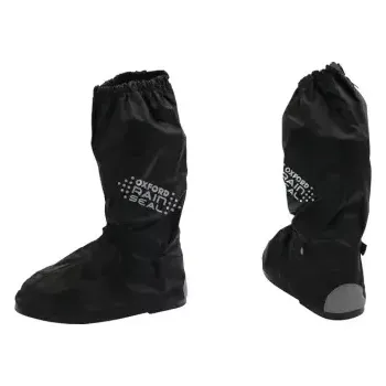 Moto obuv návleky na boty RAIN SEAL s reflexními prvky a podrážkou, OXFORD (černá, pro vel. 39 až 41)