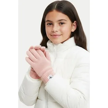 Rukavice Calvin Klein Jeans Dětské rukavice Monogram IU0IU00525 Růžová L_XL