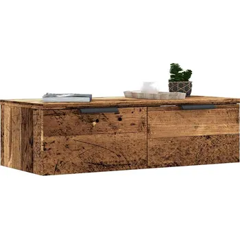 Úložný box zahrada-XL Nástěnná skříňka old wood 68 x 30 x 20 cm kompozitní dřevo 856983