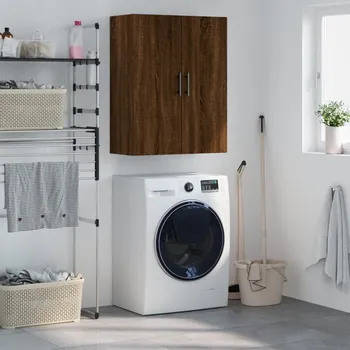 Příborník do zásuvky Nábytek XL Nástěnná skříňka hnědý dub 69,5 x 34 x 90 cm 828451