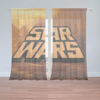 Záclona Sablio Záclony Star Wars Lávová planeta: 2ks 150x250cm