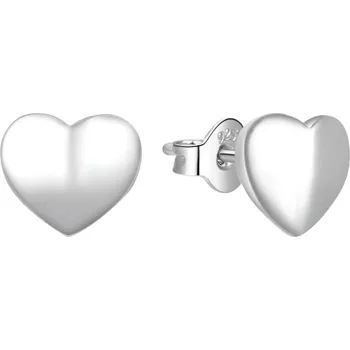 Náušnice Romantické stříbrné náušnice Srdíčka E0002421 Moiss