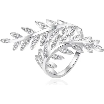 Prsten Výrazný stříbrný prsten s lístečky AGT-R27W Agato / Obvod: 62 mm - 62 mm