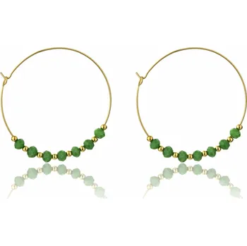 Náušnice Pozlacené kruhové náušnice EWE23025G Emily Westwood