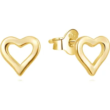 Náušnice Jemné pozlacené náušnice Srdíčka AGUP3460-G Agato