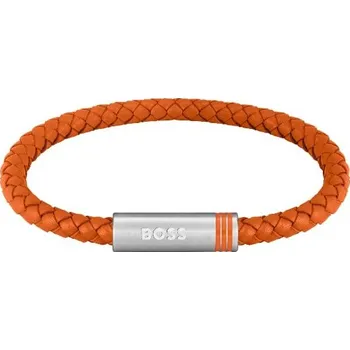 Náramek Stylový kožený náramek Ares Single 1580625 Hugo Boss