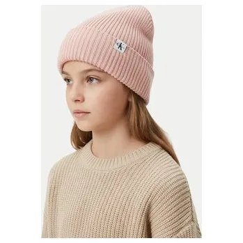 Čepice Čepice Calvin Klein Jeans Monogram IU0IU00440 Růžová L_XL
