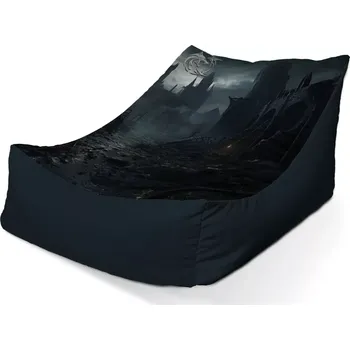 Sedací pytel Sablio Sedací vak Lounge Zaklínač Hrad - 80 x 95 x 50 cm