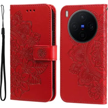 Pouzdro na mobilní telefon VSECHNONAMOBIL 128157 ART MANDALA Peněženkové pouzdro pro Vivo X300 červené