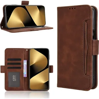 Pouzdro na tablet VSECHNONAMOBIL 128097 SLOT Peněženkový obal pro Huawei Pura 80 Ultra hnědý