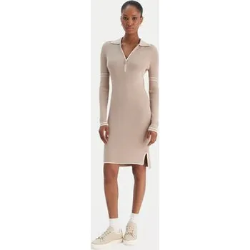 Dámské šaty Liu Jo Sport Úpletové šaty TF5028 MS49I Béžová Regular Fit M