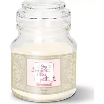 Svíčka Sablio Svíčka Přeji ti vše nejlepší k tvému svátku - 120 g
