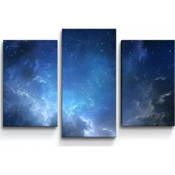 Obraz Sablio Obraz - 3-dílný Hvězdné nebe - 75x50 cm