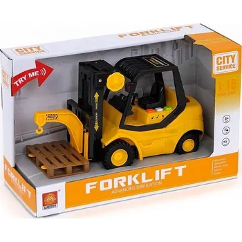 autíčko Vysokozdvižný vozík s pohonem XQ 488083 žlutý